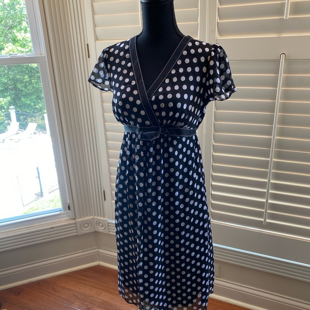 Polka dot Motherhood Maternity dress size small